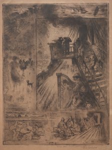 La traversée, vers 1880 - Felix Hilaire Buhot