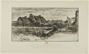 Les Grandes Chaumières - Felix Hilaire Buhot