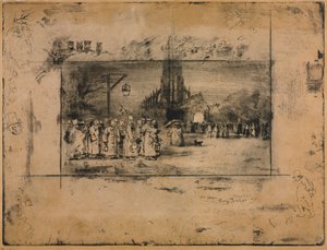 La Messe de minuit - Felix Hilaire Buhot