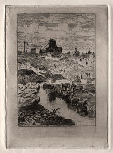 Le puits de la colline de Cailles - Felix Hilaire Buhot