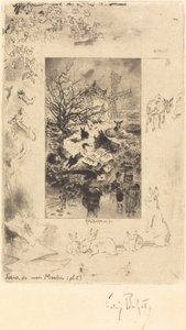 Page de titre pour Lettres de Mon Moulin, vers 1885