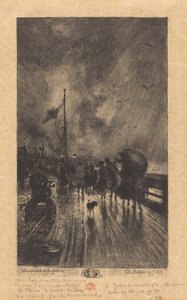 Un Débarquement en Angleterre - Felix Hilaire Buhot