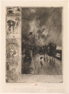 Un Débarquement en Angleterre, 1879 - Felix Hilaire Buhot