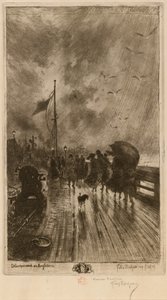Un débarquement en Angleterre - Felix Hilaire Buhot