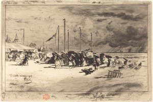 Un Grain à Trouville, 1874-1875