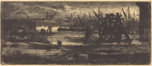Un Vieux Chantier à Rochester - Felix Hilaire Buhot
