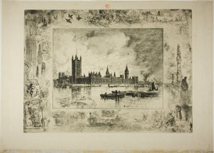 Palais de Westminster - Felix Hilaire Buhot