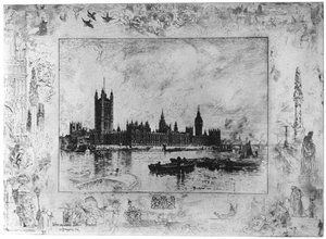 Palais de Westminster - Felix Hilaire Buhot