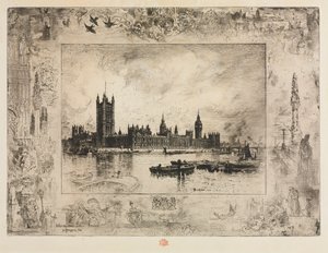 Place de Westminster - Felix Hilaire Buhot