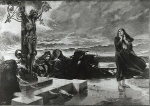 Le Signe (gravure) - Felix Hippolyte Lanoue