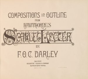 Compositions en contour de La Lettre Écarlate de Hawthorne - Felix Octavius Carr Darley