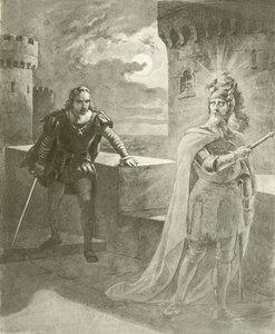 Hamlet. Acte I, Scène V (gravure) - Felix Octavius Carr Darley
