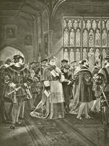 Le roi Henri VIII. Acte I, Scène I (gravure) - Felix Octavius Carr Darley