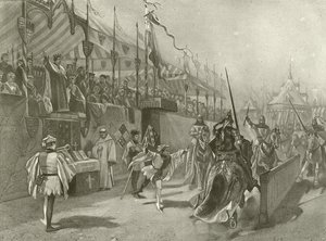 Le roi Richard II. Acte I, Scène III (gravure) - Felix Octavius Carr Darley