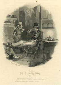 Vieille boutique de curiosités - La Marquise et M. Swiveller - Felix Octavius Carr Darley