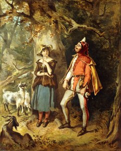 Touchstone et Audrey - Felix Octavius Carr Darley