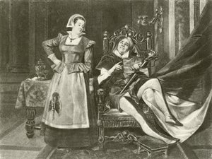 La Nuit des rois. Acte I-Scène V - Felix Octavius Carr Darley