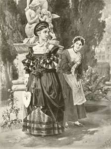 Les Deux Gentilshommes de Vérone. Acte I, Scène II - Felix Octavius Carr Darley