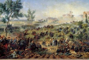 Vue de la bataille de Montebello di Casteggio, 20/05/1859. La France bat l