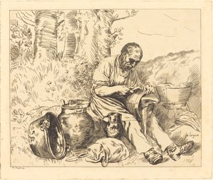 Le rétameur - Felix Régamey after Alphonse Legros