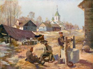 Travail paisible derrière le front en Pologne russe - Felix Schwormstadt