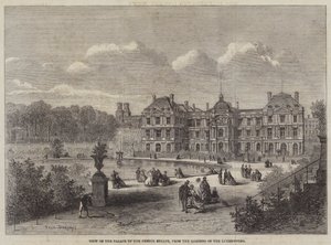 Vue du Palais du Sénat français, depuis les jardins du Luxembourg - Felix Thorigny