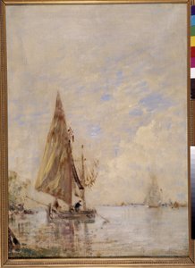 Pêcheurs dans un bateau - Félix Ziem