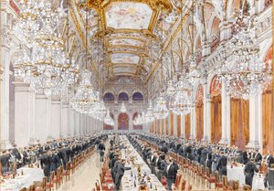 Banquet des officiers de la marine russe à l