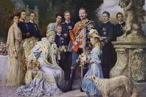 Kaiser Wilhelm II et la famille impériale allemande - Ferdinand (after) Keller