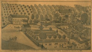 La propriété de John P. et Catharina Schuring, Franklin Town, comté d