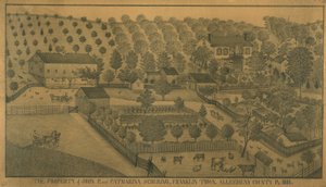 La propriété de John P. et Catharina Schuring, Franklin Town, comté d