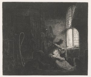 (La Sainte) Famille dans une pièce