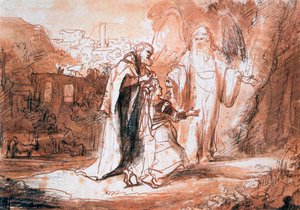 Un ange du Seigneur apparut à la femme de Manoah - Ferdinand Bol