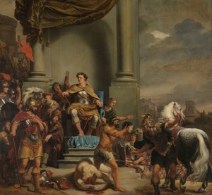Le consul Titus Manlius Torquatus ordonne la décapitation de son fils - Ferdinand Bol