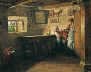 Le vieux coffre - Ferdinand Georg Waldmuller