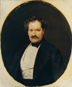 Homme en habit noir avec gilet blanc - Ferdinand Georg Waldmuller
