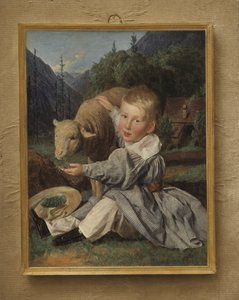 Portrait de Gustav von Arthaber enfant - Ferdinand Georg Waldmuller