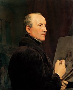 Autoportrait devant le chevalet - Ferdinand Georg Waldmuller