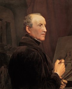 Autoportrait devant le chevalet - Ferdinand Georg Waldmuller