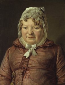 Portrait de la mère du capitaine von Stierle-Holzmeister - Ferdinand Georg Waldmuller