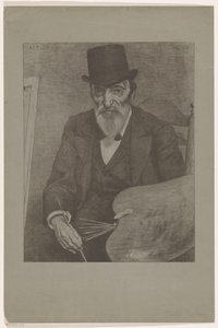 Portrait de Hendrik Valkenburg (série: Contemporains célèbres) - Ferdinand Hart Nibbrig (signed by artist)