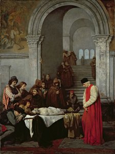 Le peintre Luca Signorelli devant le corps du fils mort de son rival, 1859 - Ferdinand Heilbuth