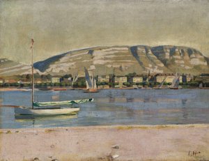 Port de Genève et le Salève, 1878