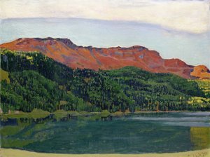 Lac Silvaplana avec Piz Corvatsch - Ferdinand Hodler