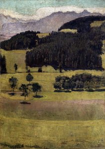Paysage, chênes à Stockhorn, 1898
