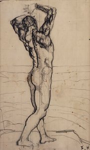 Nu masculin, étude pour La Vérité - Ferdinand Hodler