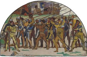 La retraite de Marignano Variante, vers 1897 - Ferdinand Hodler