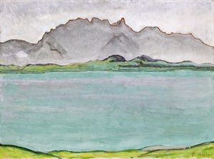 Les montagnes du Stockhorn et le lac de Thoune, 1911