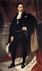 Portrait de Louis II de Bavière (Ludwig Otto Friedrich Wilhelm von Wittelsbach) - Ferdinand II Piloty