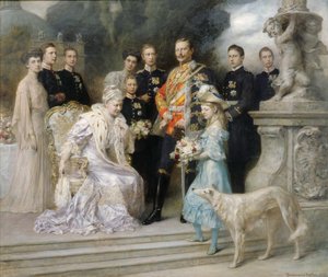 Portrait de groupe de la famille impériale à l